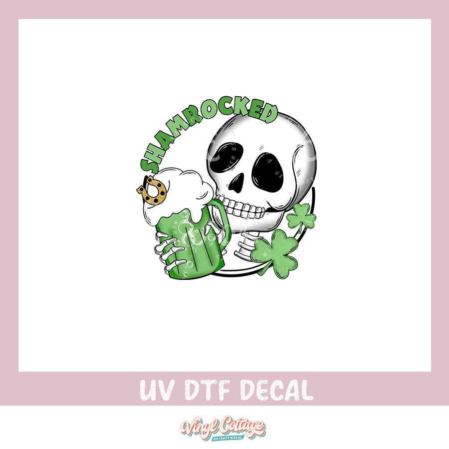 WC311 ~ UV DTF DECAL ~ Shamrocked