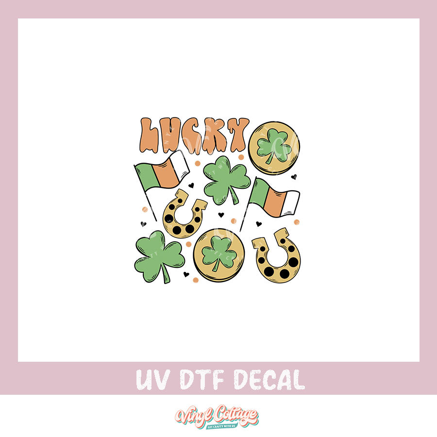 WC312 ~ UV DTF DECAL ~ Lucky