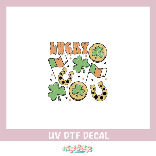 WC312 ~ UV DTF DECAL ~ Lucky