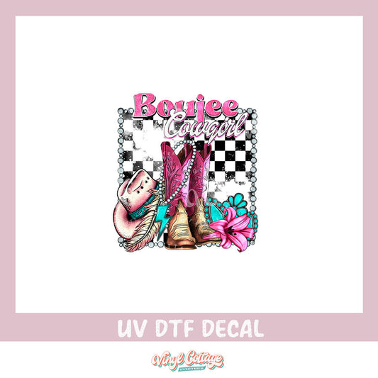 WC331 ~ UV DTF DECAL ~ Boujee Cowgirl