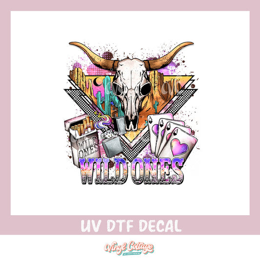 WC335 ~ UV DTF DECAL ~ Wild Ones Purple
