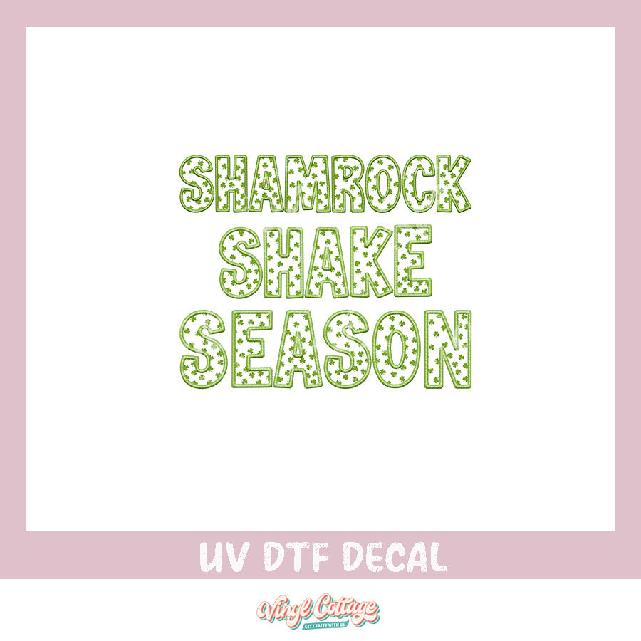 WC342 ~ UV DTF DECAL ~ Shamrock Shake Season