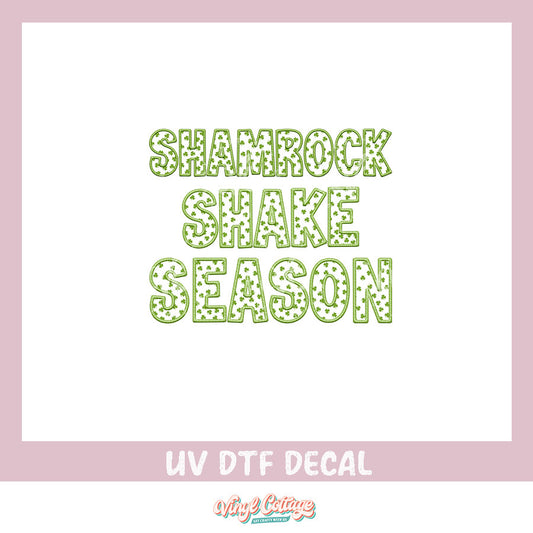 WC342 ~ UV DTF DECAL ~ Shamrock Shake Season