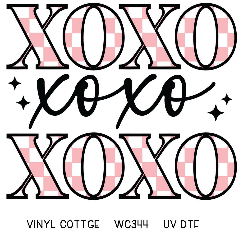 WC344 ~ UV DTF DECAL ~ XOXO