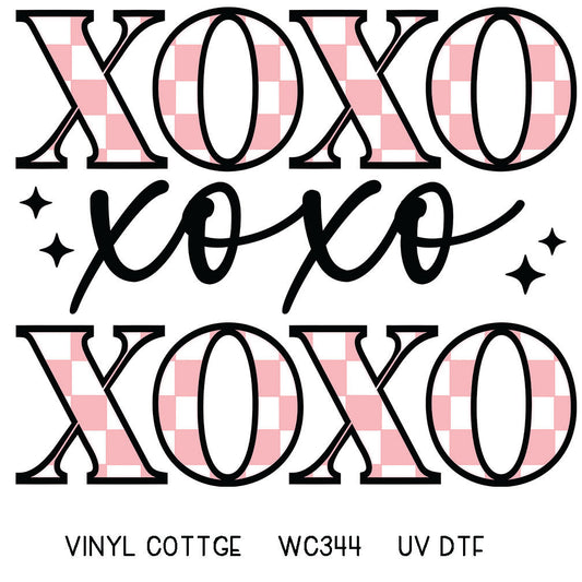 WC344 ~ UV DTF DECAL ~ XOXO