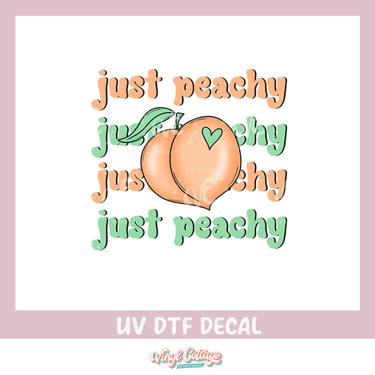 WC349 ~ UV DTF DECAL ~ Just Peachy