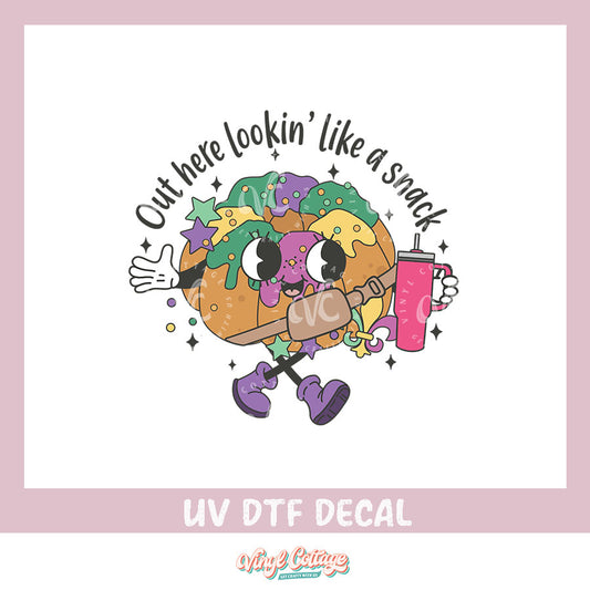 WC351 ~ UV DTF DECAL ~ Boujee King Cake