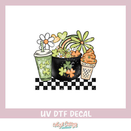 WC369 ~ UV DTF DECAL ~ St Pattys Treats