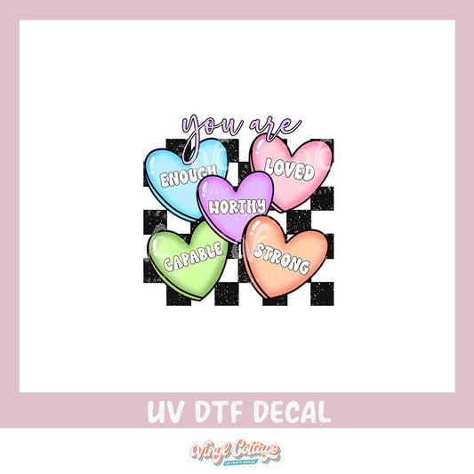WC370 ~ UV DTF DECAL ~ Self Love Convos