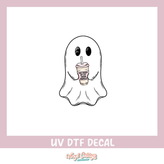 WC379 ~ UV DTF DECAL ~ Ghostie Tears of Toxic Family