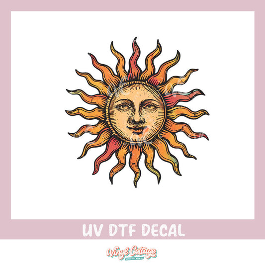 WC451 ~ Sun ~ UV DTF Decal