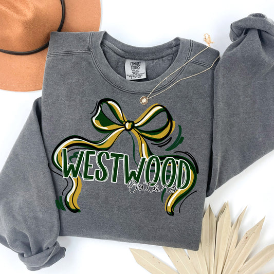 Westwood Gators ~ Ribbon Mascots ~ 25SAG ~ DTF Transfer