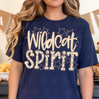 Wildcat Spirit ~ Neutral Leopard ~ SAG24 ~ DTF Transfer