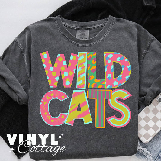 Wildcats ~ Playful Patterns ~  DTF Transfer