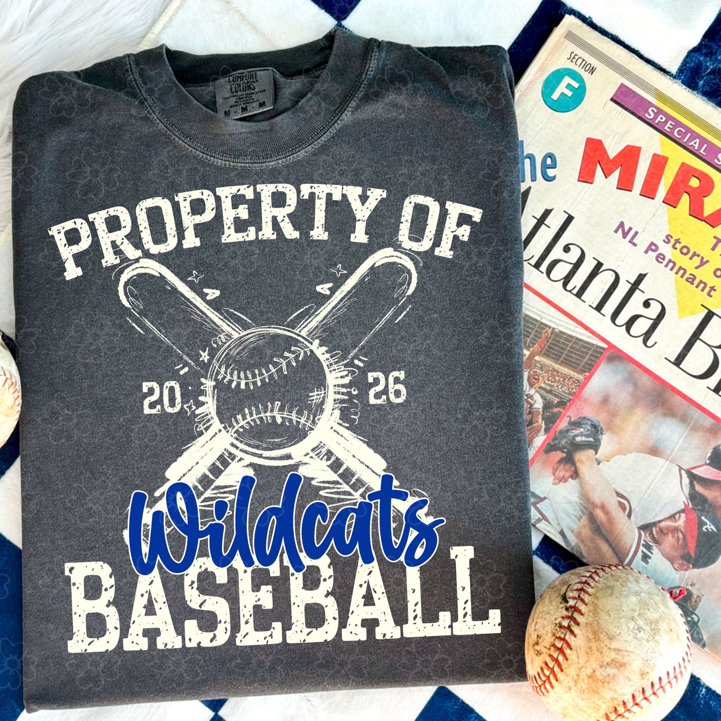 Property of Wildcats Baseball ~ SAG26 ~ DTF Transfer