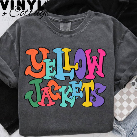 Yellow Jackets ~ DTF Transfer