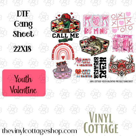 Youth Valentine ~ Pre-Built Gang Sheet