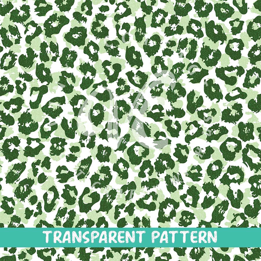 Green Leopard ~  TRANSPARENT VINYL ~ TP04