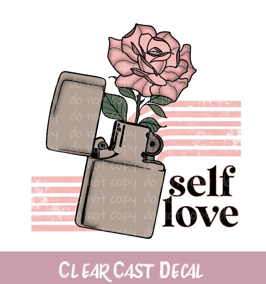 Self Love ~ White Ink Decal ~ WC081