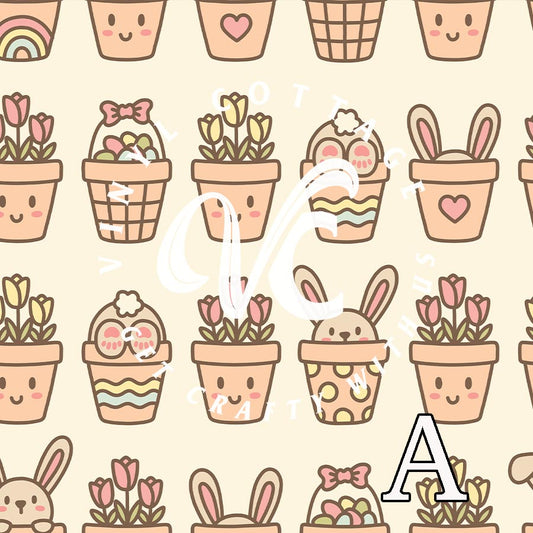 Potted Bunnies ~ PV116
