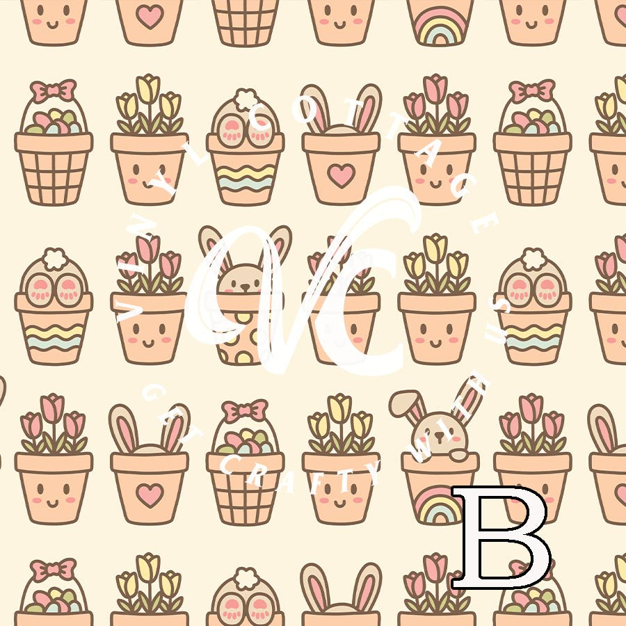 Potted Bunnies ~ PV116