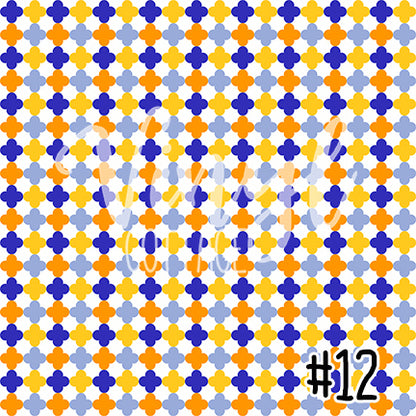 Blue and Orange Patterns