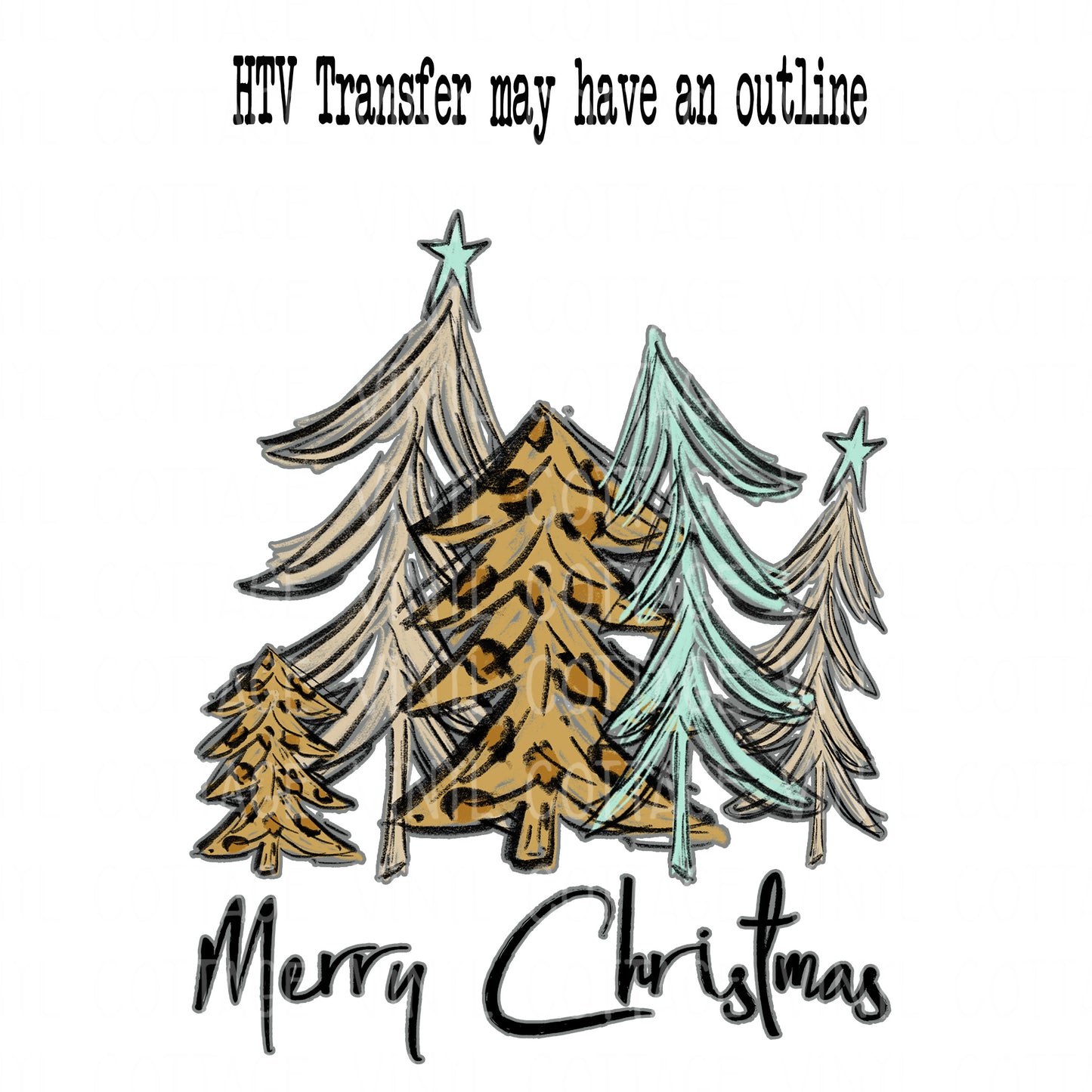 TR177 Merry Christmas Trees