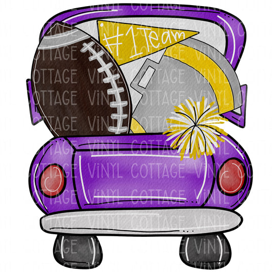TR180 Purple and Gold Football Truck
