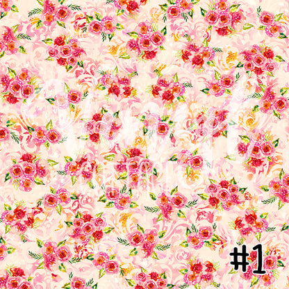 Pink Watercolor Florals