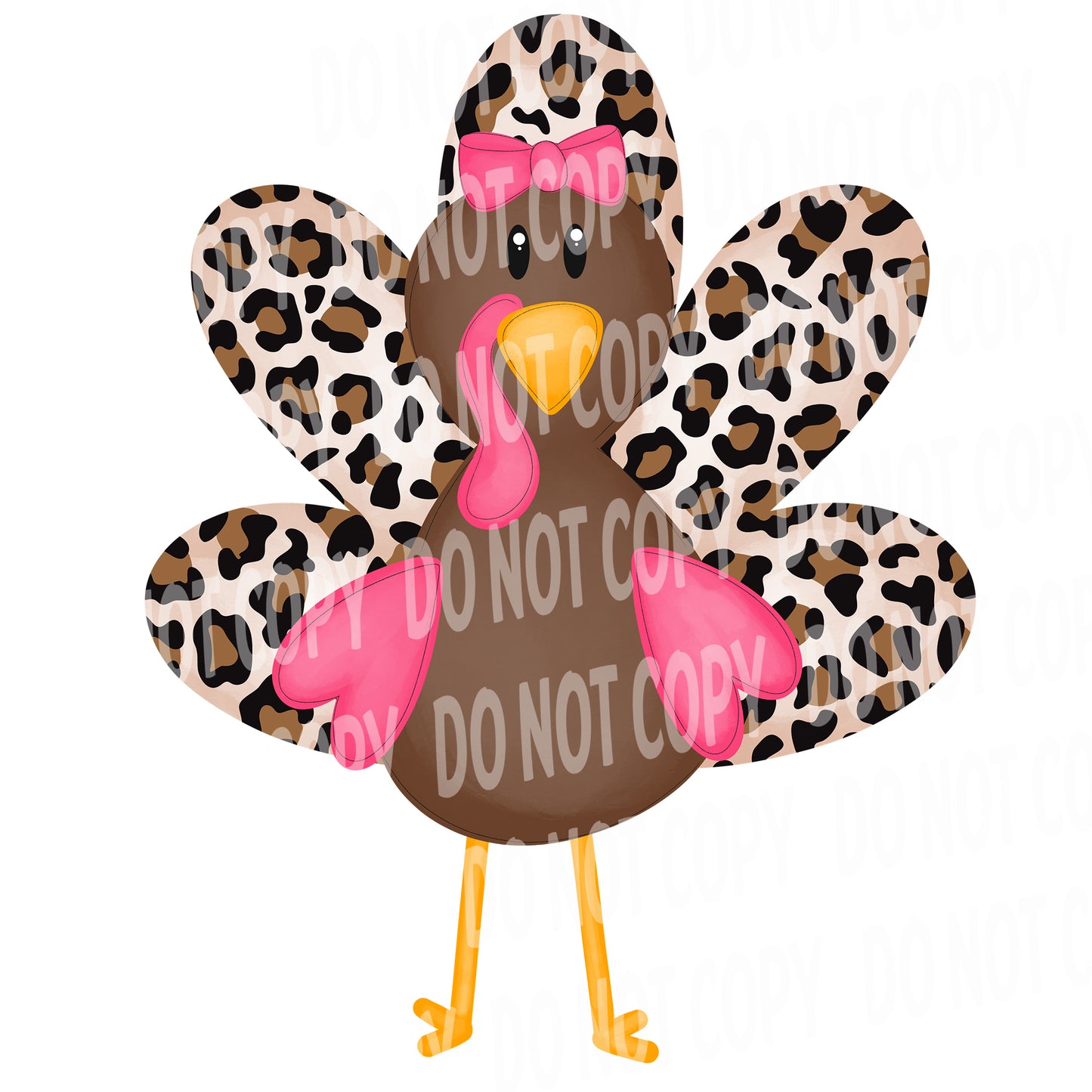 TR393 Leopard and Pink Turkey