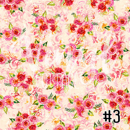 Pink Watercolor Florals