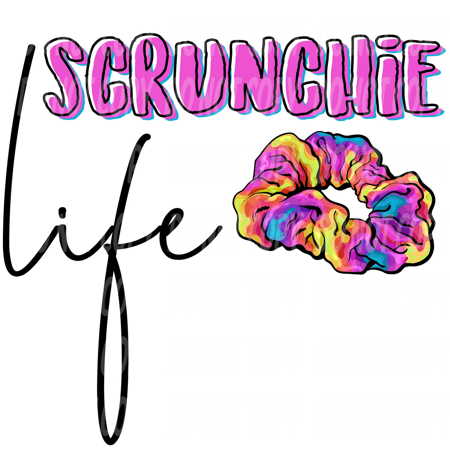 TR438 Scrunchie Life Bright