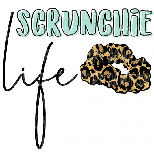 TR439 Scrunchie Life Leopard