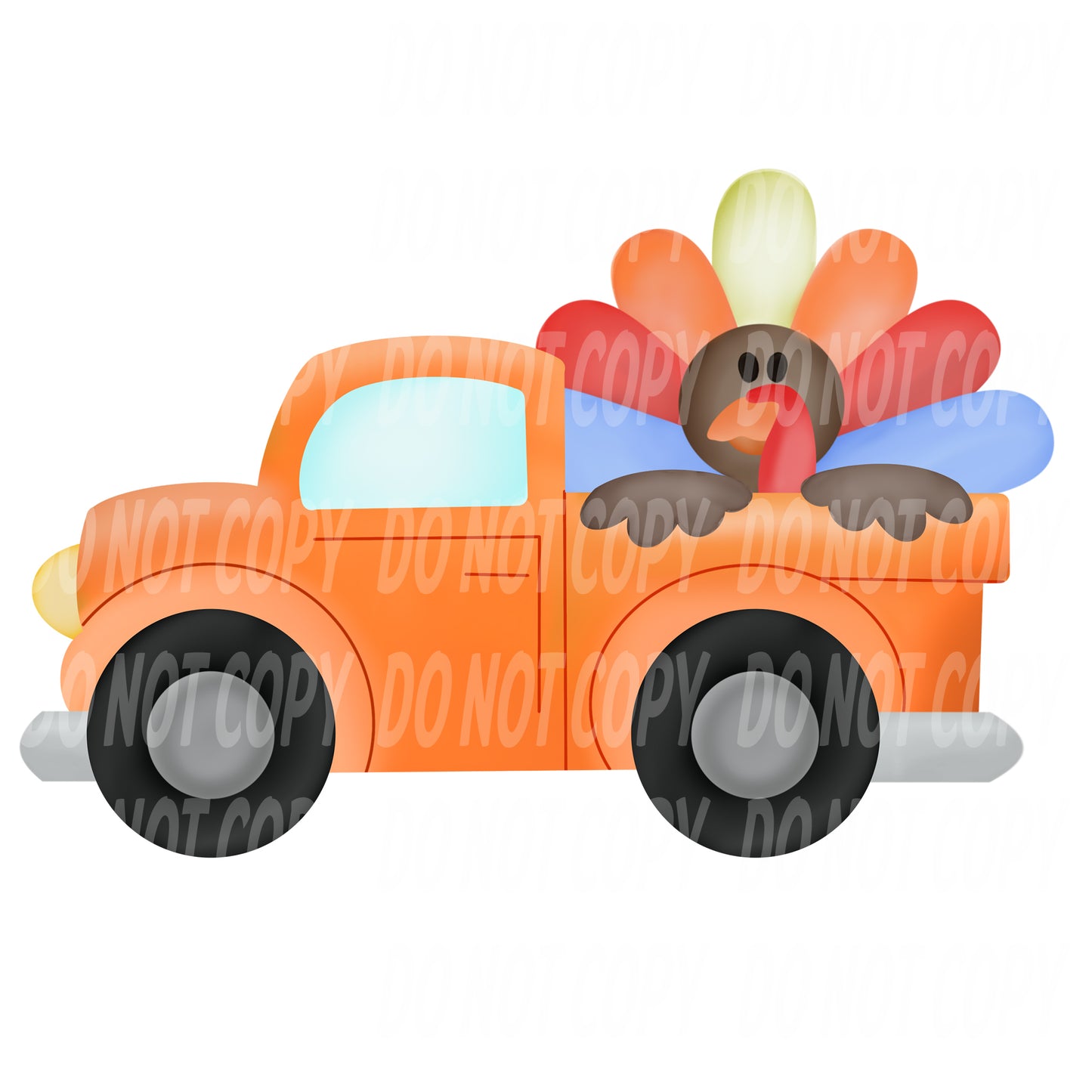 TR451 Turkey in Orange Truck