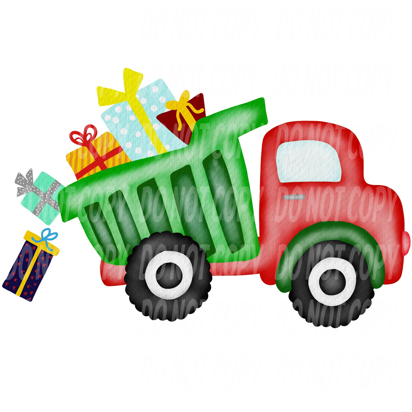 TR455 Christmas Presents Dump Truck