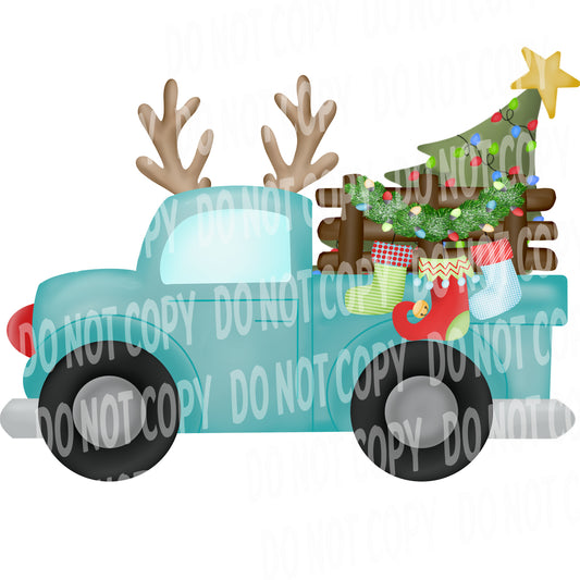 TR464 Blue Reindeer Truck