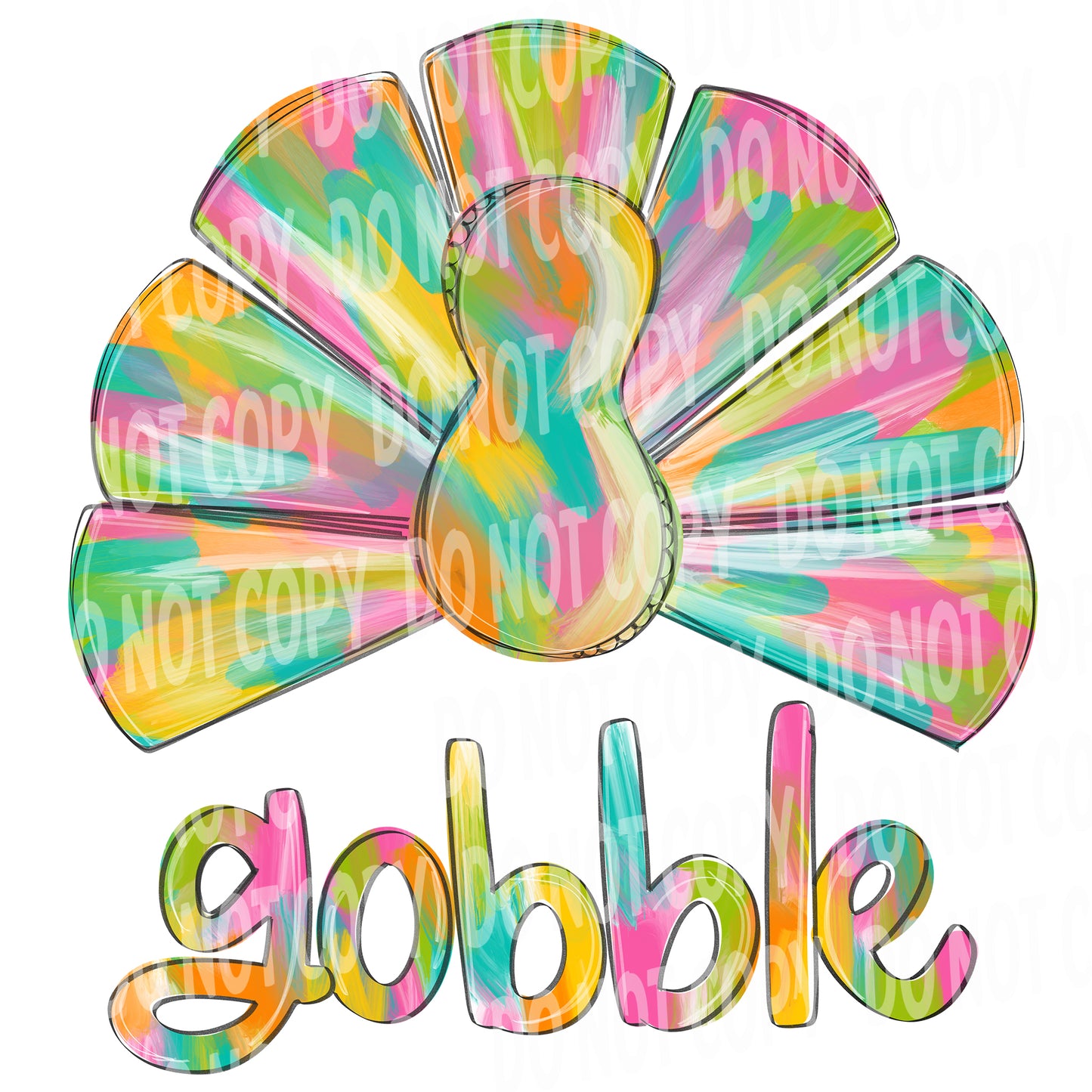 TR503 Colorful Gobble Turkey