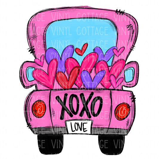 TR554 Pink XOXO Truck