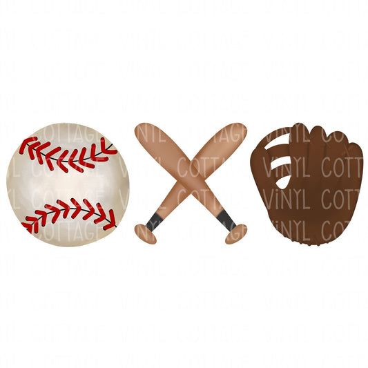 TR674 Baseball Bats and Glove