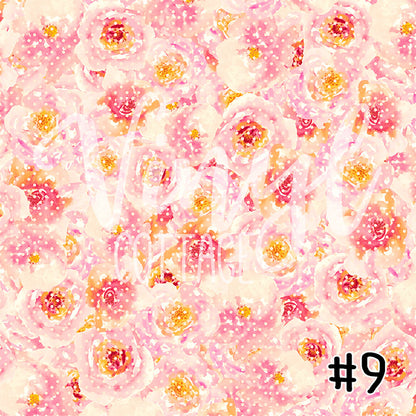 Pink Watercolor Florals