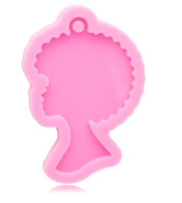 Afro Lady Head  Mold