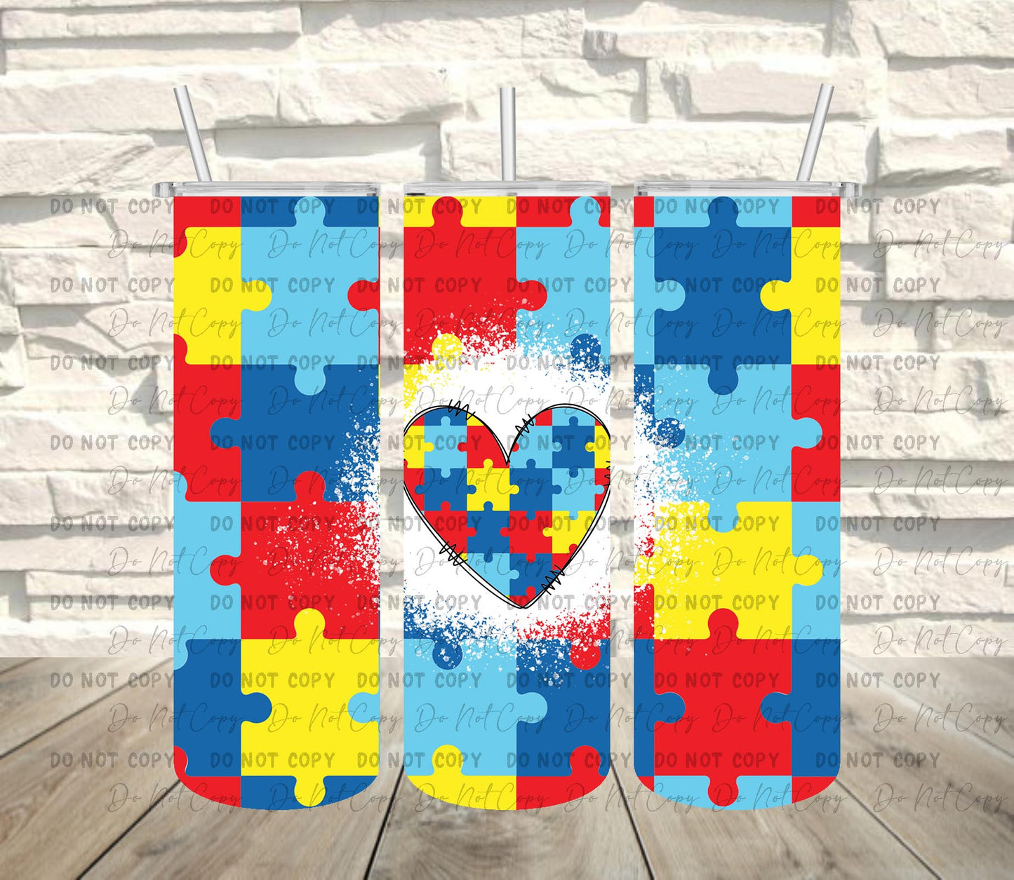 Autism Love ~ Tumbler Wrap ~ TW38