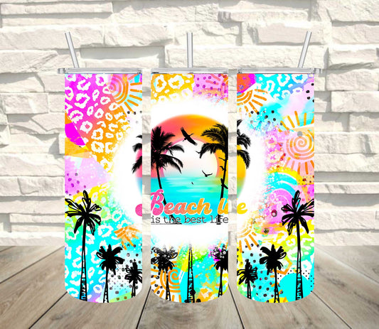 Beach Life Tumbler Wrap ~ TW25