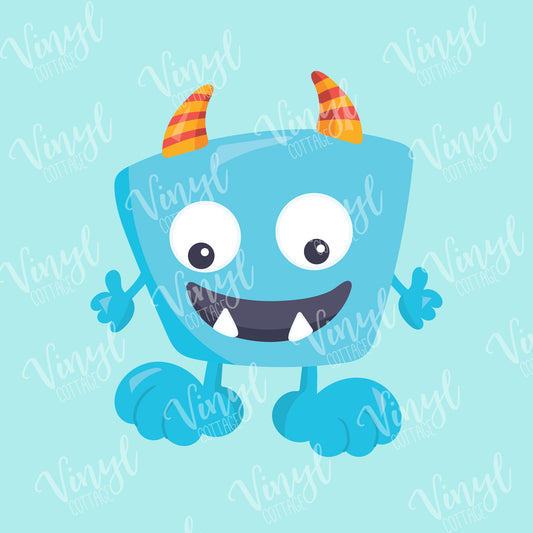 Blue Monster HTV Transfer