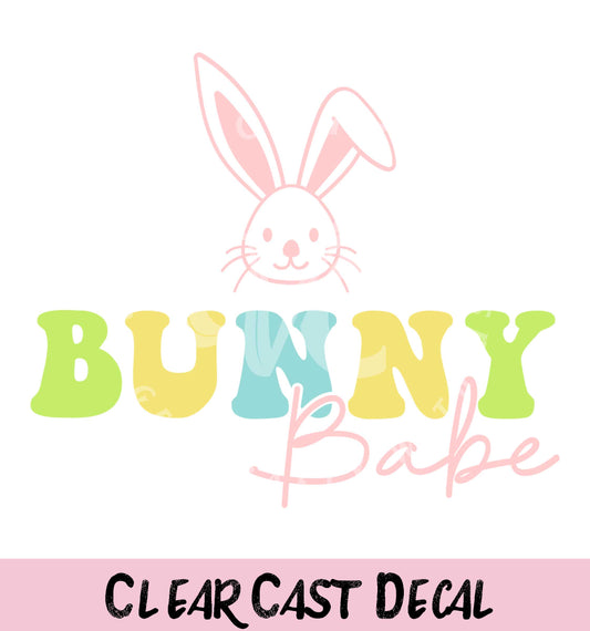 Bunny Babe Clear Decal