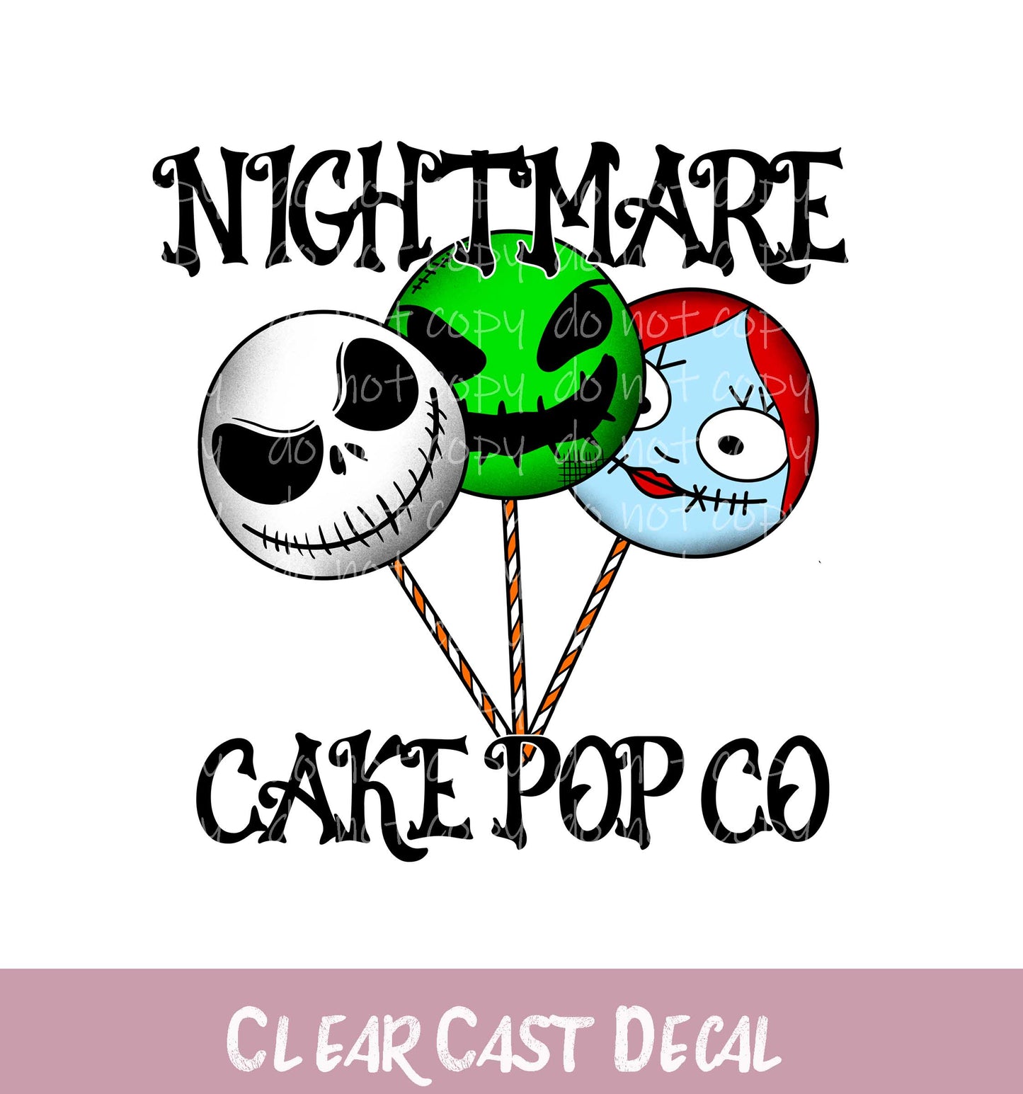 Cake Pop Co Clear Decal