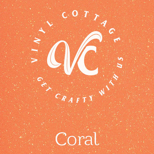 Blooming Coral Metallic Glitter