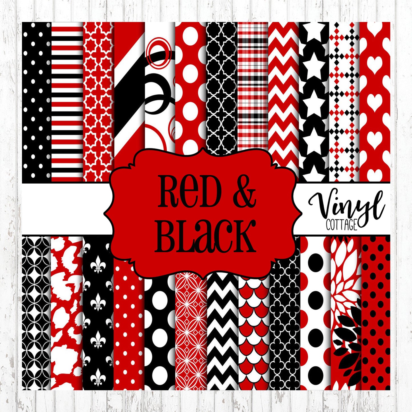Red and Black Patterns