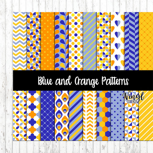 Blue and Orange Patterns