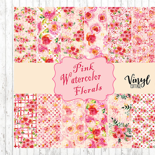 Pink Watercolor Florals